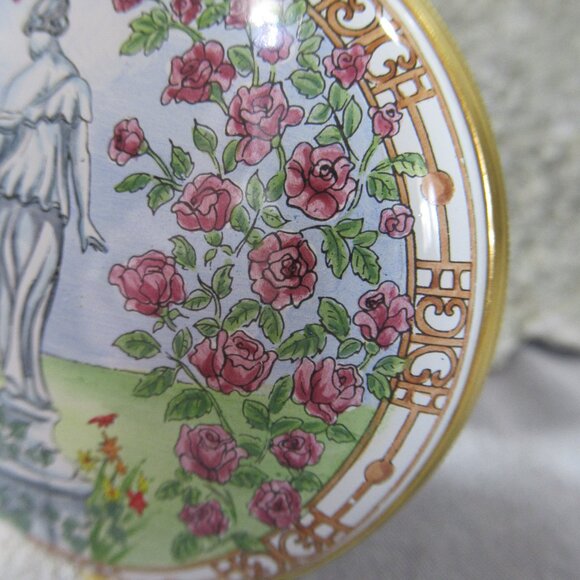 Greek Statue Garden Enamel Box, Crummles Trinket Box - Picture 3 of 8